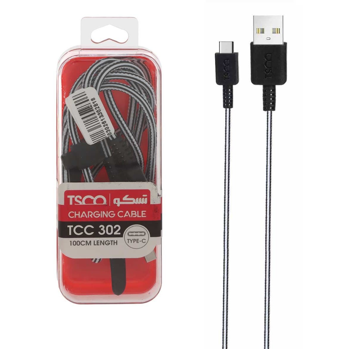 کابل شارژر تسکو مدل TCC 302 ۱متر