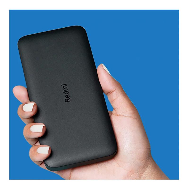 پاوربانک 10 وات شیائومی مدل Redmi ظرفیت 10000 میلی آمپر ساعت به همراه کابل تبدیل microUSB